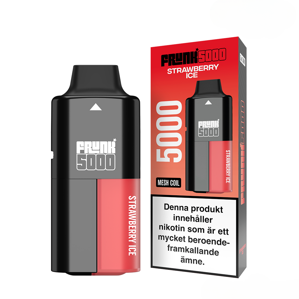 Frunk 5000 Mesh | Strawberry Ice | Engångs Vape | 14mg