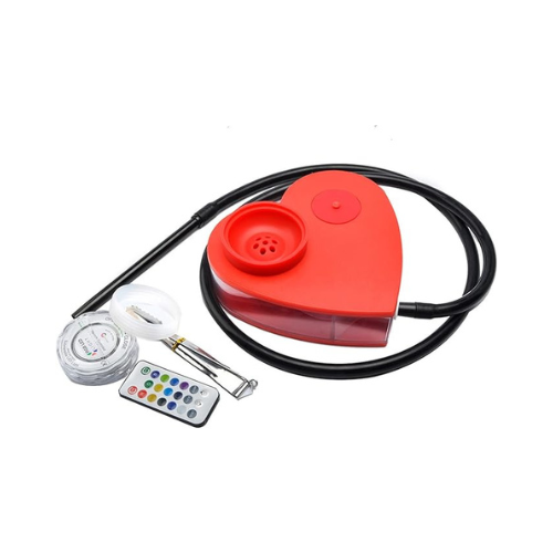 hjart vattenpipa Akryl Box LED front
