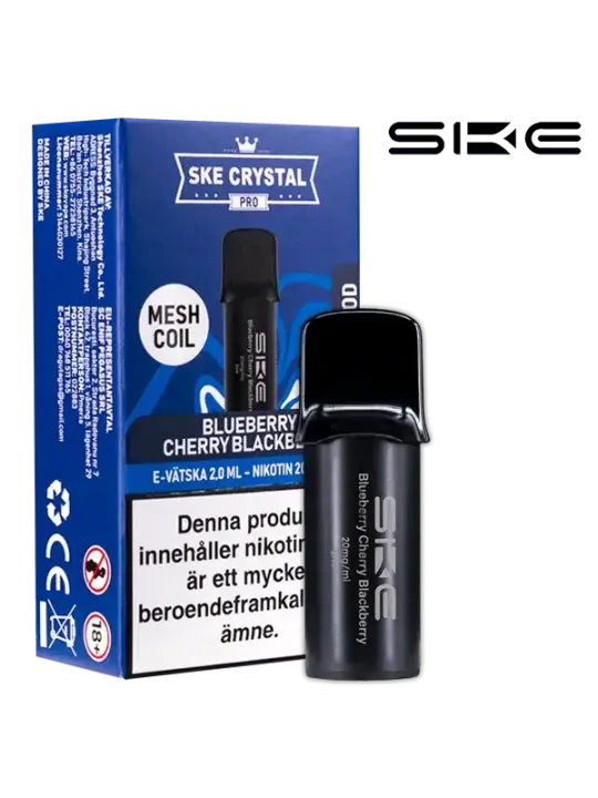SKE Crystal Pro Pod Blueberry Cherry Blackberry 20mg