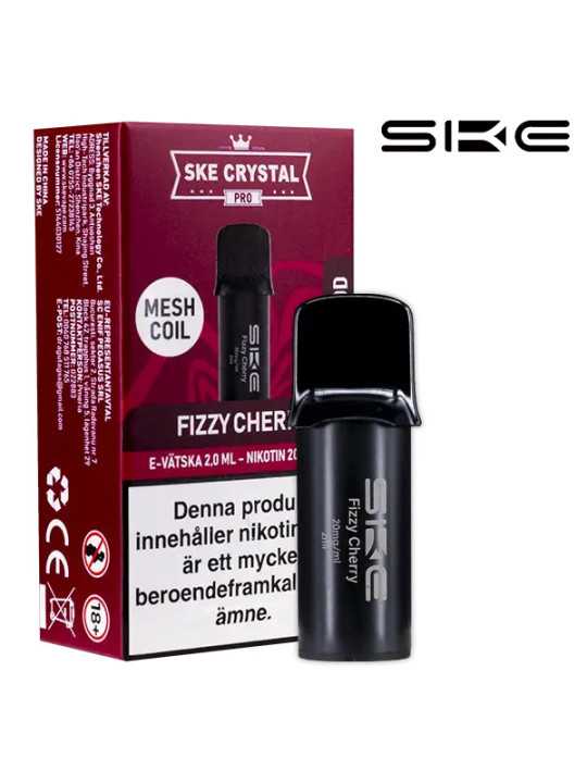 SKE Crystal Pro Pod Fizzy Cherry-20mg