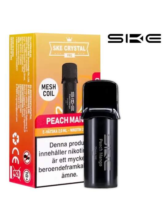 SKE Crystal Pro Pod Peach Mango 20mg