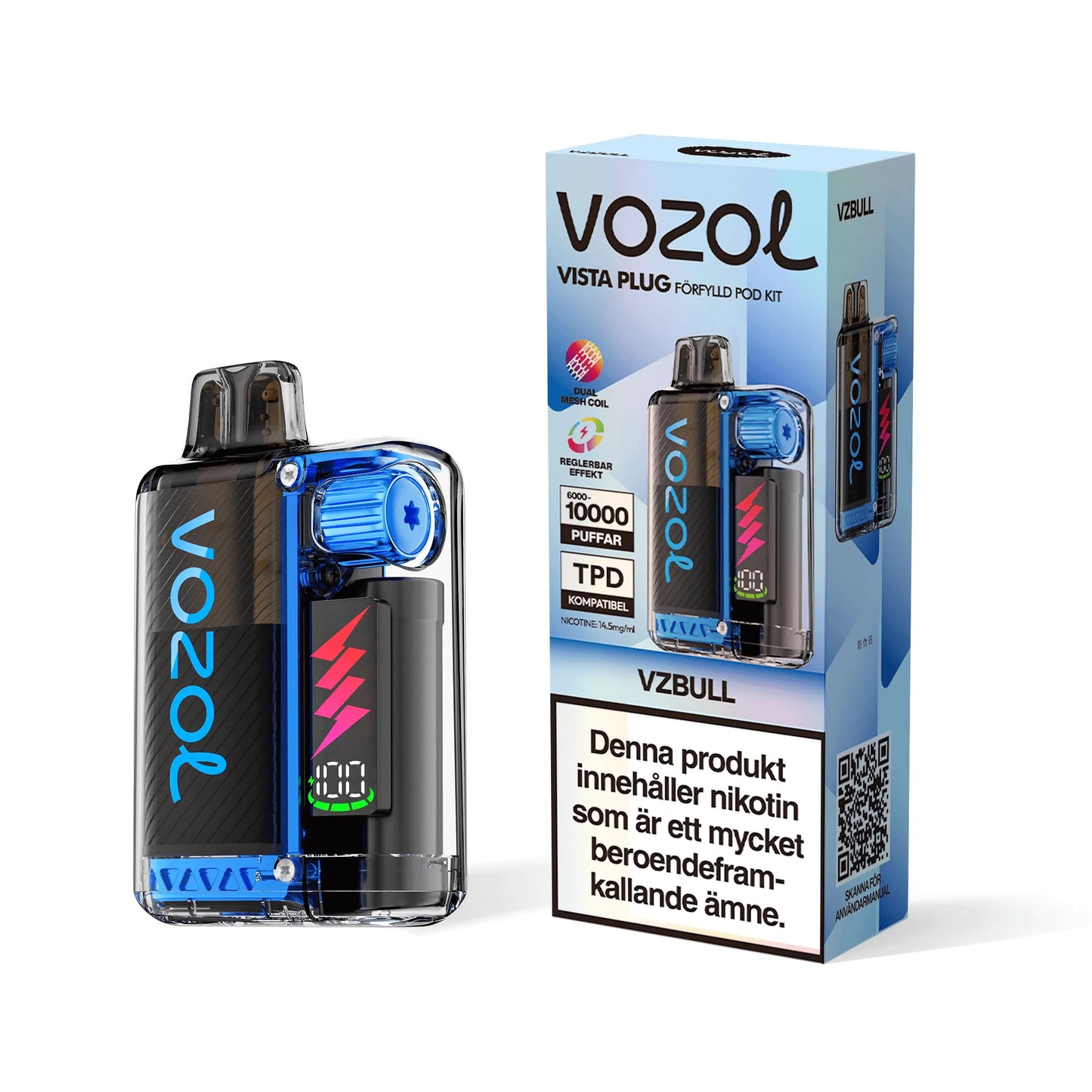 Vozol Vista Plug VZ Bull Disposable Vape (10.000 Puffs)