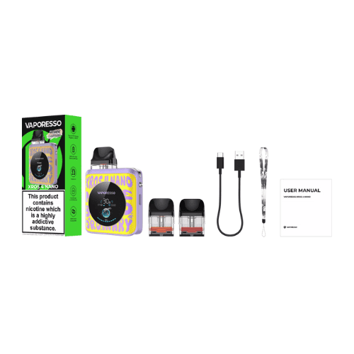 Vaporesso | XROS 4 Nano Kit | 3ml, 1350mAh | Graphite Black