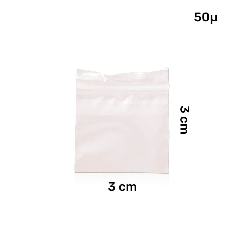 Zip Påsar 30x30mm Transparent (100st)
