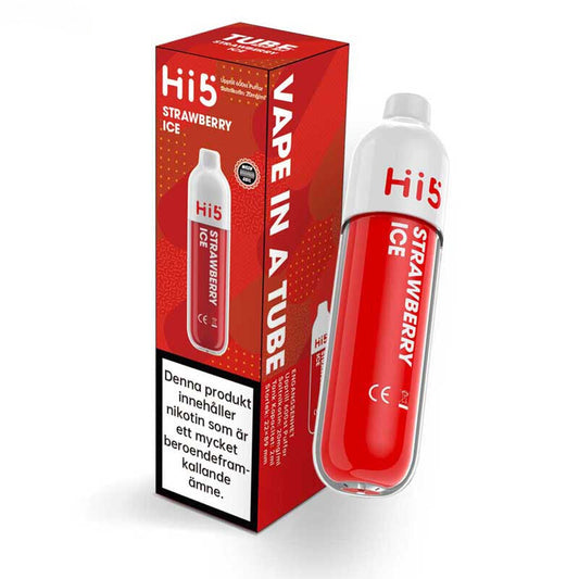 Hi5 Mesh Tube Mini Strawberry Ice 20mg 600 Puffar