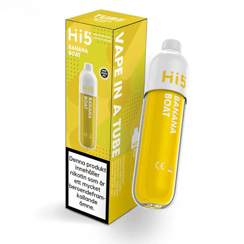 Hi5 Mesh Tube Mini Banana Boat 20mg 600 Puffar