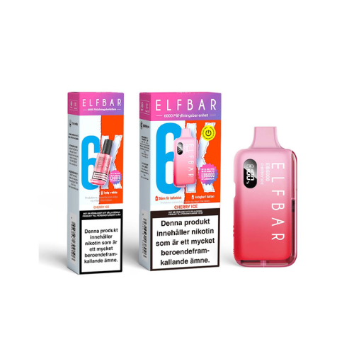 Elfbar 6K Mesh | Cherry Ice | Engångs Vape | 14mg