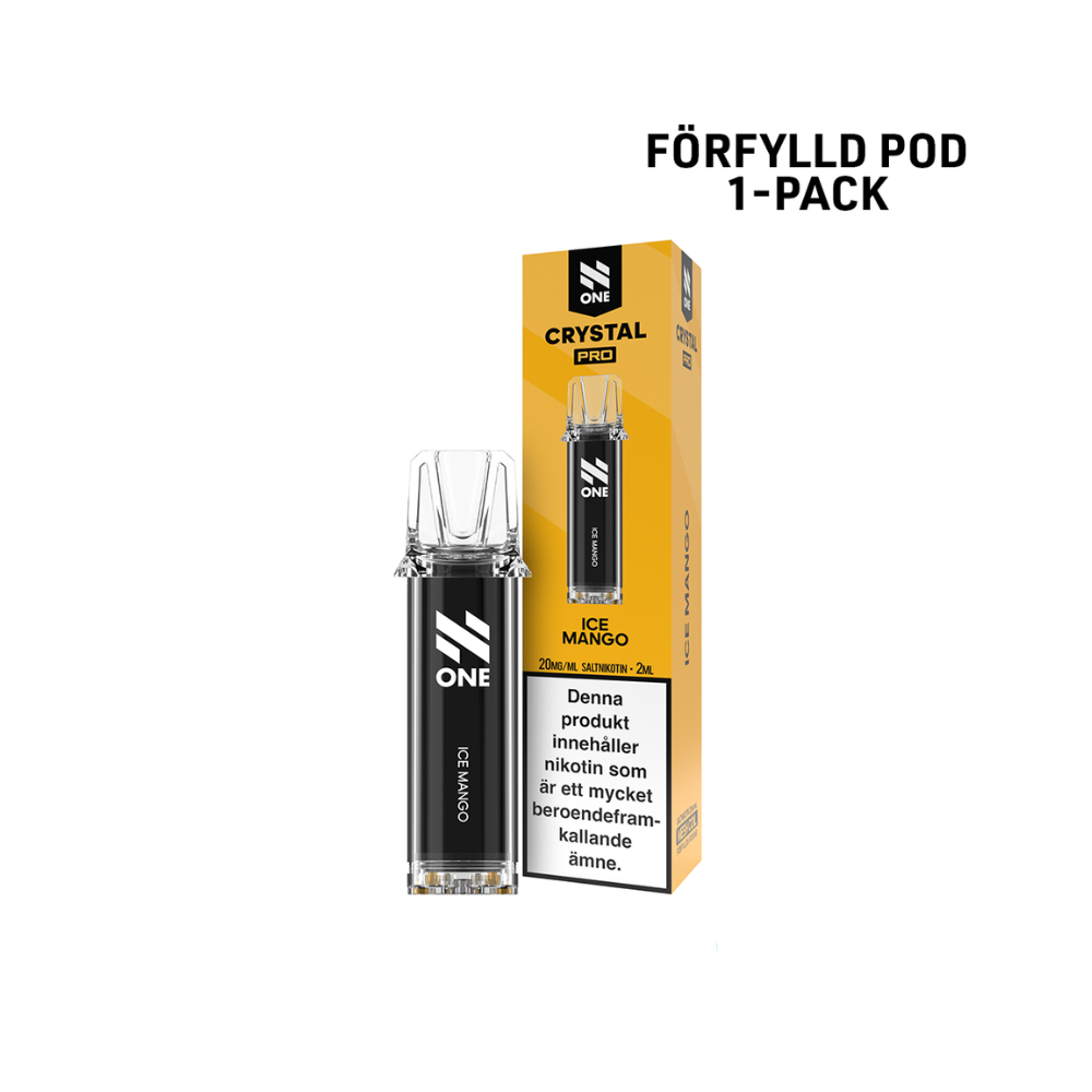 N One Crystal PRO Pod | Ice Mango | Förfylld Pod