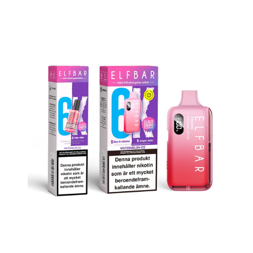 Elfbar 6K Mesh | Watermelon Ice | Engångs Vape | 14mg