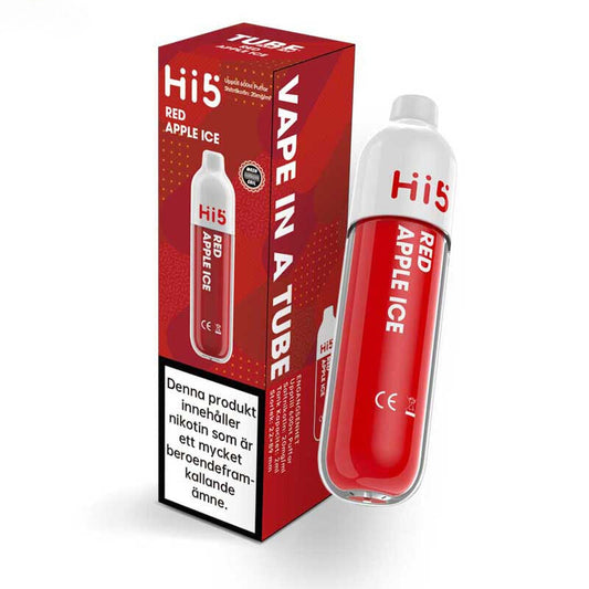 Hi5 Mesh Tube Mini Red Apple Ice 20mg 600 Puffar