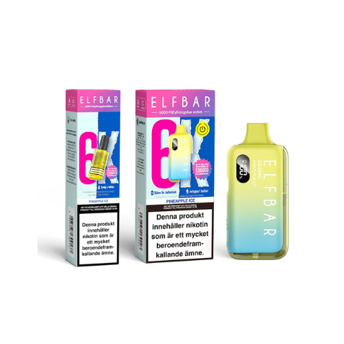Elfbar 6K Mesh | Pineapple Ice | Engångs Vape | 14mg