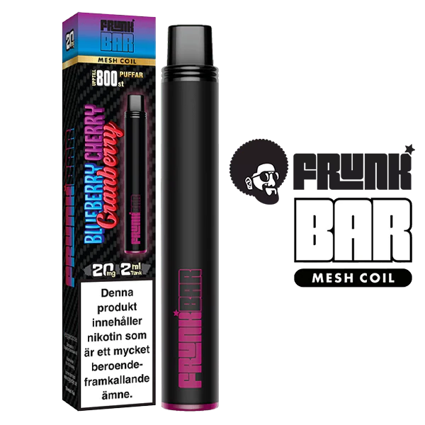 Frunk Bar Mesh Coil Blueberry Cherry Cranberry 20 mg