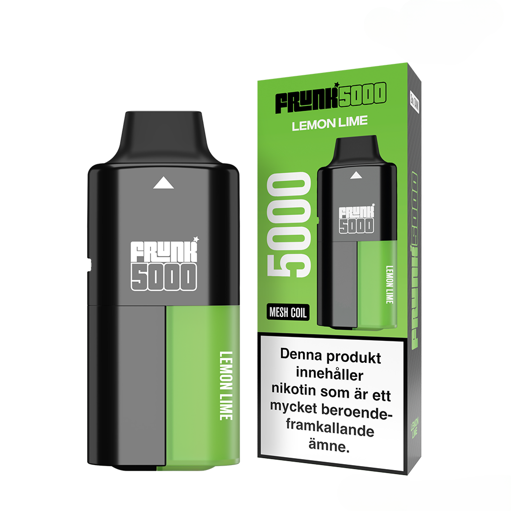 Frunk 5000 Mesh | Lemon Lime | Engångs Vape | 14mg