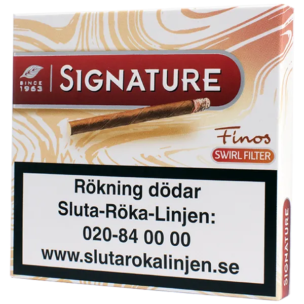 Signature Finos Swirl Beige Filter Cigariller