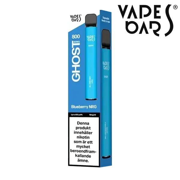 Vape-Bars-Ghost-800-Blueberry-NRG-Vape-Enhetsforpackning