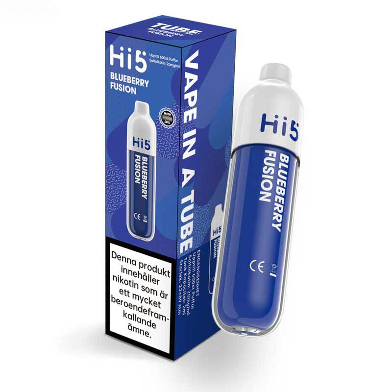 Hi5 Mesh Tube Mini Blueberry Fusion 20mg 600 Puffar