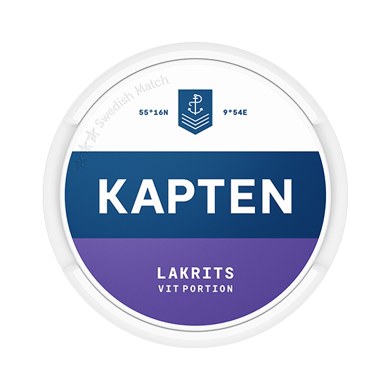 Kapten Vit Lakrits Portion