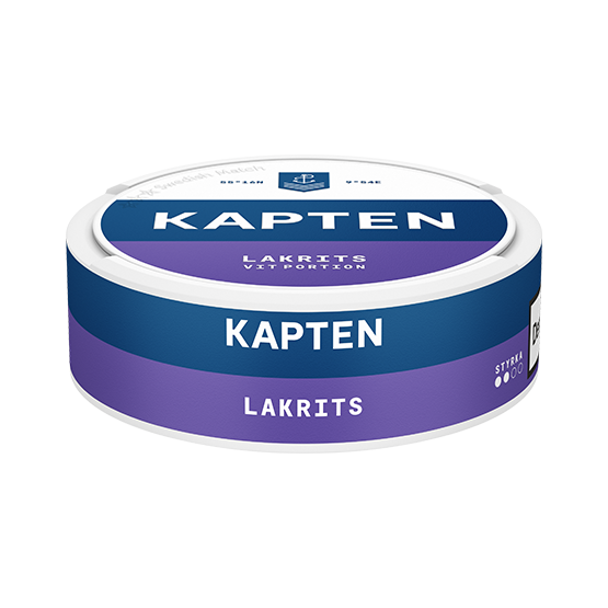 Kapten Vit Lakrits Portion