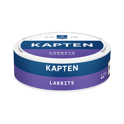 Kapten Vit Lakrits Portion
