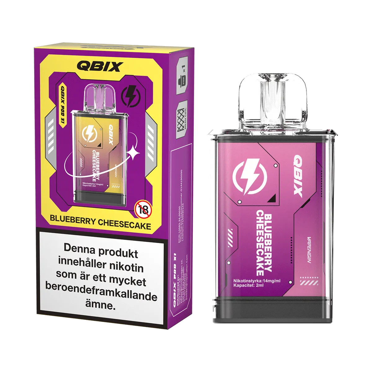 QBIX Pod Blueberry Cheesecake