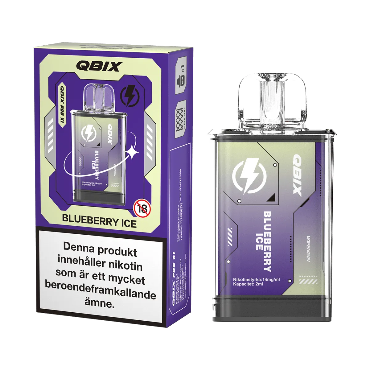QBIX Pod Blueberry Ice