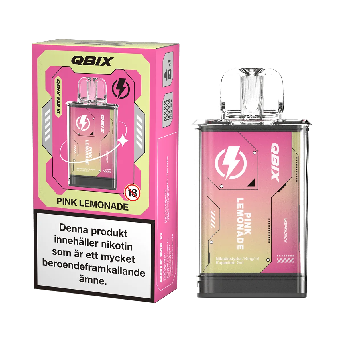 QBIX Pod Pink Lemonade