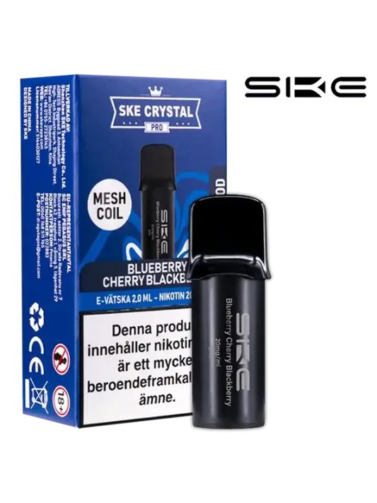 SKE Crystal Pro Pod Blueberry Cherry Blackberry 20mg