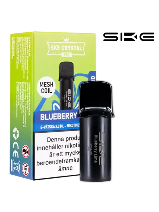 SKE Crystal Pro Pod Blueberry Lime 20mg