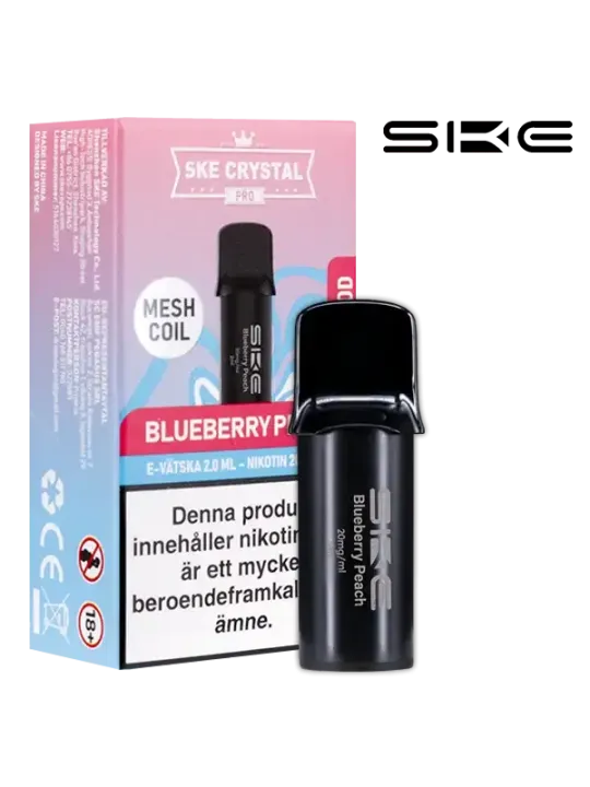SKE Crystal Pro Pod Blueberry Peach 20mg