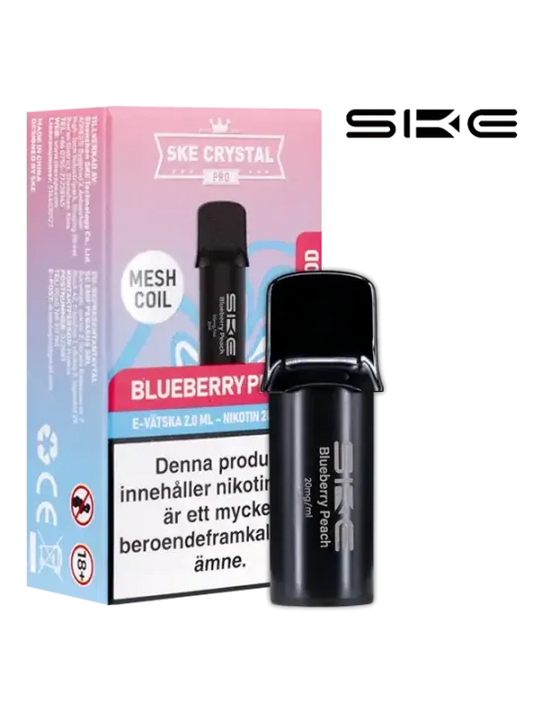 SKE Crystal Pro Pod Blueberry Peach 20mg