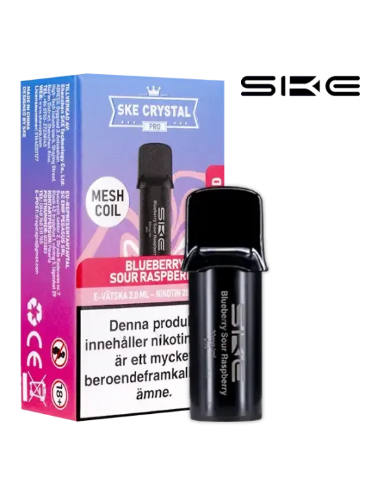 SKE Crystal Pro Pod Blueberry Raspberry 20mg