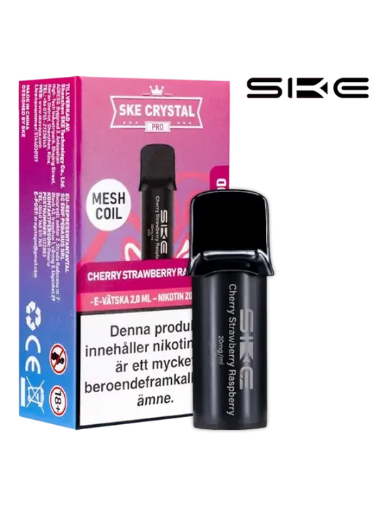 SKE Crystal Pro Pod Cherry Strawberry Raspberry 20mg
