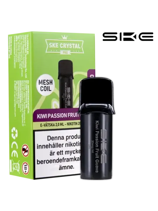 SKE Crystal Pro Pod Kiwi Passion Fruit Guava 20mg