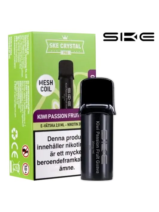 SKE Crystal Pro Pod Kiwi Passion Fruit Guava 20mg